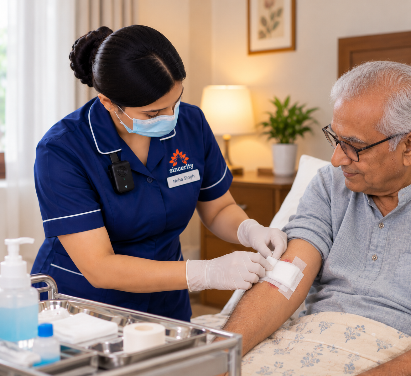 Dressing and wound care at Sincerity