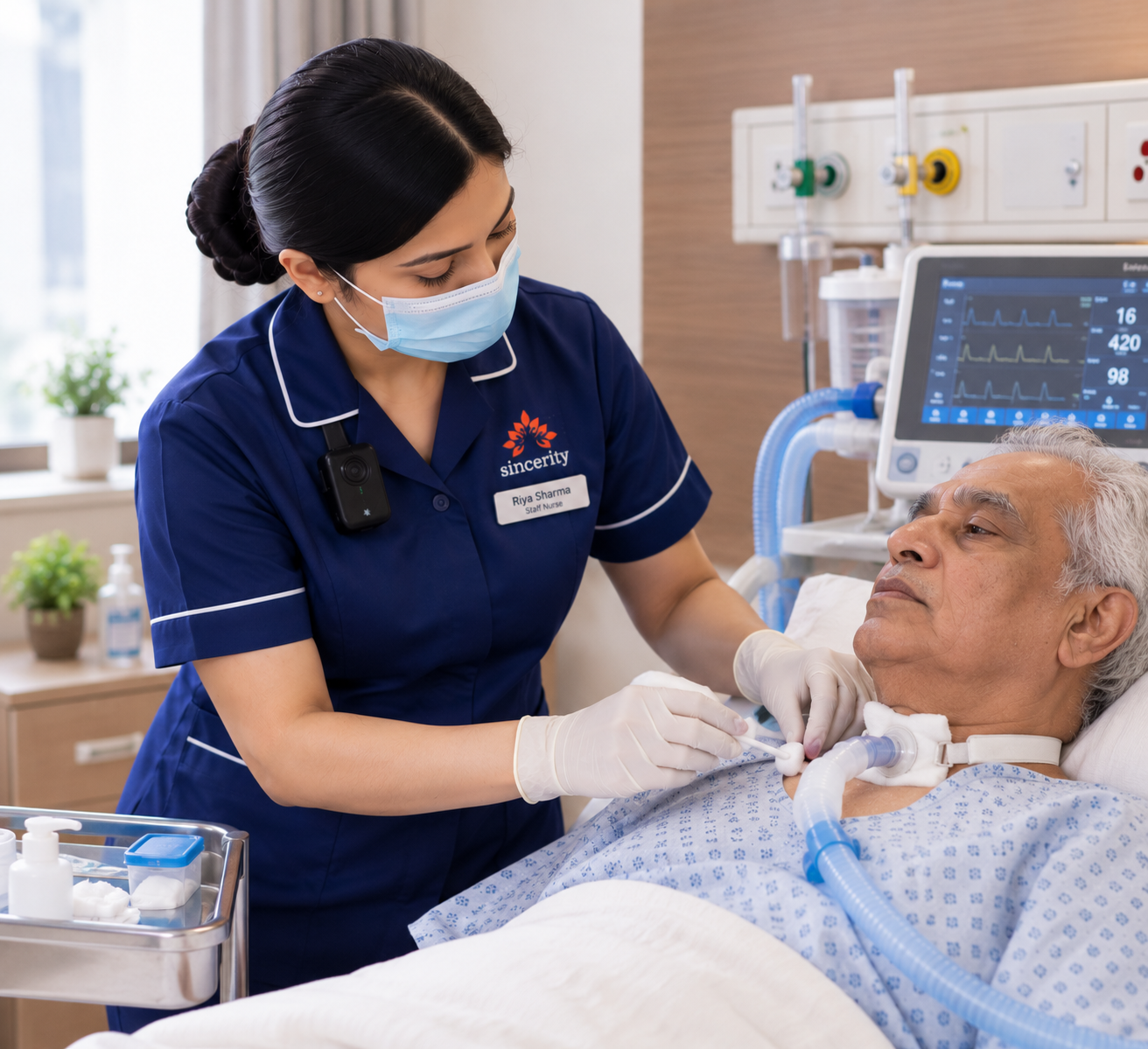 Tracheostomy care at Sincerity